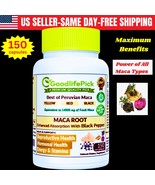 Peruvian Maca Root Capsules Yellow Maca Black &amp; Red Maca &amp; Black Pepper-... - $19.79