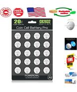 High Capacity 20-Pack CR2032 3V Lithium Batteries - Leak-Free &amp; Long Las... - $315.55 MXN