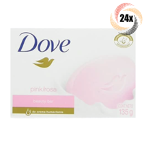 24x Bars Dove Pink Rosa Scent Moisturizing Cream Beauty Soap | 135G | 4.... - $44.76