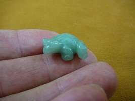 (an-frog-11) BEAD FROG Green aventurine carving Pendant gem FIGURINE gem... - £6.16 GBP