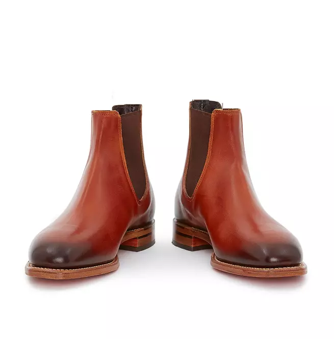 New Men Brown Leather Chelsea Formal Pull On Ankle Dress Boot. Business ... - $149.99+