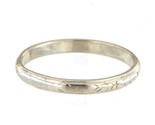 2.5mm Women&#39;s Wedding band 18kt White Gold 371543 - $169.00