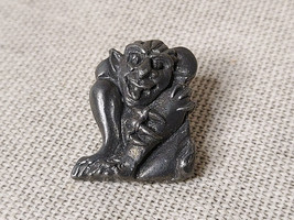 Vintage Gargoyle Pewter Lapel Pin - $29.19 CAD
