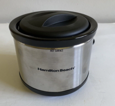 Slow Cooker Hamilton Beach SC40 33006 Small Mini Silver  Good For Dips Electric - £13.95 GBP