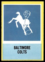 1967 Philadelphia #24 Colts Insignia LOGO VGEX-B107R12 - £39.22 GBP