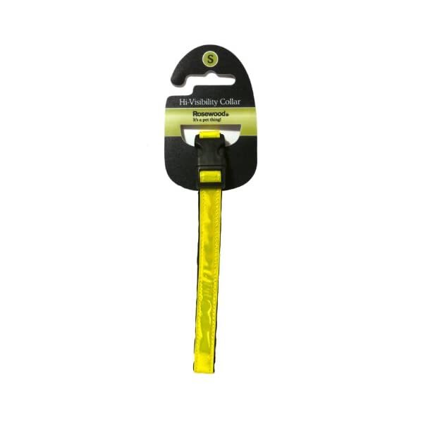 Rosewood Reflective Safety Range High Visibility Collar, S, Yellow  - $6.00