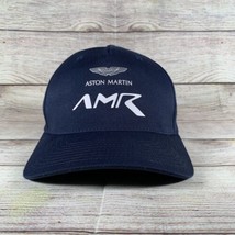 Aston Martin AMR Mens Size Small-Medium Flex fFit Fitted Baseball Hat Cap Blue  - $19.59