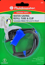 Commode toilet Repair Kit REFILL HOSE TUBE &amp; CLIP Water Saving FluidMast... - £17.15 GBP