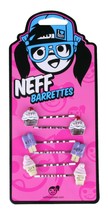 Neff Pack of 6 Tasty Treats Womens Hair Barrettes Clips Cupcakes Ice cre... - $5.98