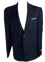 Perry Ellis Portfolio Slim Fit Sold Black Blazer StretchSeparate Suit Ja... - £61.85 GBP