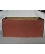 ANTIQUE SHAKER STORAGE BOX ORIGINAL RED PAINT - £58.99 GBP