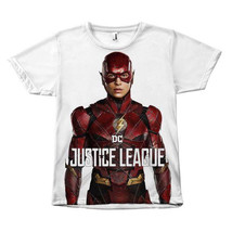 The Flash Justice League Ezra Miler Canvas Size - Unisex Tee Shirt - £30.62 GBP