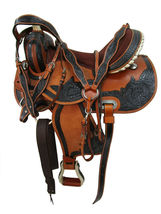 Premium Western Horse Pleasure Saddle Riding/Showman Saddle 14&quot; to 16&quot; f... - £369.95 GBP+