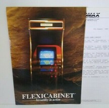 Euromax Flexicabinet Arcade FLYER Original 1983 Game System Foldout Paperwork - £28.98 GBP