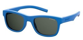 POLAROID KIDS PLD-8020/S/SM Sunglasses PJP-BLUE 43mm - $70.47 CAD