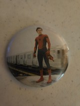 Spiderman Movie Round Fridge Magnet - $1.50