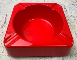 Large Ceramic Contemporary Ashtray High Gloss Red - £22.77 GBP