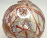 Vintage Art Glass Swirl Red White Ornament U258/15 - $39.99