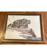 Mountain Stalk By Guy Coheleach Framed And Matted 35.5X26.5 Frame Size - £239.04 GBP