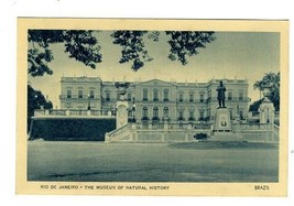 Rio De Janeiro The Museum of Natural History Postcard Brazil 1920&#39;s - £10.42 GBP