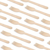 ECO FREINDLY BIODEGRADABLE WOODIN FORKS PACK OF 100 PCS - $17.77