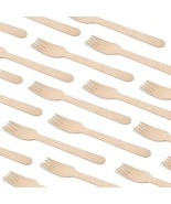 ECO FREINDLY BIODEGRADABLE WOODIN FORKS PACK OF 100 PCS - $24.38 CAD