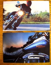 1980&#39;s Harley Davidson Postcard Lot (2) Wide Glide FXWG, Sportster 1000,... - £9.49 GBP