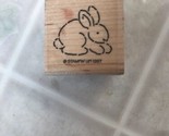 Bunny Rabbit Rubber Stamp Stampin Up Resting Cotton Tail Pet Animals  - $8.47