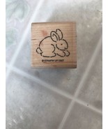 Bunny Rabbit Rubber Stamp Stampin Up Resting Cotton Tail Pet Animals  - £6.66 GBP