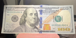 $100 bill - 2021  Low Serial # QH 00084882 A - $155.00