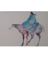 1990 Carol Grigg - Crow Warrior - Gango Gallery Portland, Oregon Large L... - $599.99