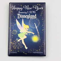 2016 Disneyland Happy New Years Tinkerbell Souvenir Pin 3&quot; x 2&quot; Cast Exc... - $10.39