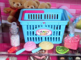 Rement Candy Shop Shopping Basket fits Fisher Price Loving Family Dollhouse RARE - £13.30 GBP