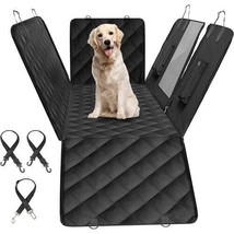 Dog Car Seat Cover for Back Seat, 100% Waterproof Pet Seat Protector - Black - £42.37 GBP