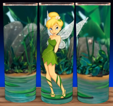 Tinker Bell Fairy Cartoon on Lily Pad Cup Mug Tumbler - £15.78 GBP