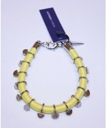 REBECCA MINKOFF Fashion YELLOW Silver BRACELET w/ VELOUR Pouch $88 Free ... - $122.20 CAD