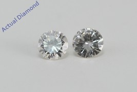 A Pair of Round Cut Loose Diamonds (0.55 Ct,I Color,SI1 Clarity) - £493.06 GBP