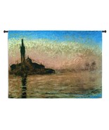 53x38 San Giorgio Maggiore at Dusk Claude Monet Tapestry Wall Hanging - £124.04 GBP