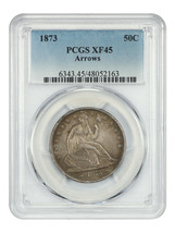 1873 50C PCGS XF45 (Arrows) - $509.25