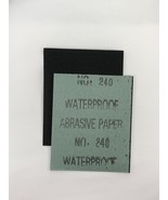 Four Standard, 3”x4” inch 240 grit Abrasive Waterproof paper - £3.13 GBP