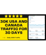30000+ USA and Canada Traffic for 30 Days - $721.48 MXN