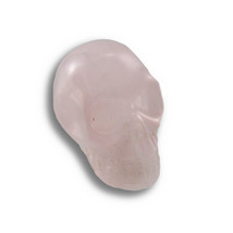 Zeckos Beautiful Carved Rose Quartz Gemstone Skull 25mm 1 Inch - £11.14 GBP