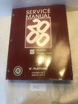 2000 Chevrolet Impala Monte Carlo Service Repair Manual Vol 2 - $24.75