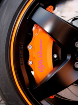 Alfa Romeo Heat-resistant caliper stickers 6pcs, pink - $17.99