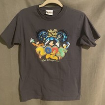 Walt Disney World Men T-Shirt XL Indigo Where the Party Never Ends 2005 Y2K VTG - £15.64 GBP