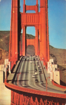 Postcard Golden Gate Bridge San Fransico CA Chrome G44 - £5.56 GBP