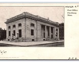 Post Office Building Fitchburg Massachusetts MA UNP UDB Postcard U23 - $3.91