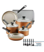 New Farberware Cookstart Aluminum DiamondMax Nonstick 15-Pc. Cookware Se... - €67,16 EUR