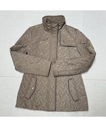 Cole Haan Signature Women’s Tan Quilted Coat Size M In Great Condition - $68.46 CAD