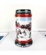 1991 Anheuser Busch Budweiser Clydesdale Holiday Stein The Season&#39;s Best - £18.14 GBP